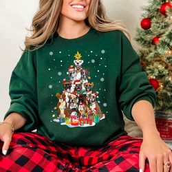boxer christmas tree sweatshirt, boxer mom shirt, boxer lover shirt, boxer dog shirt, dog mom shirt, rescue dog shirt, c