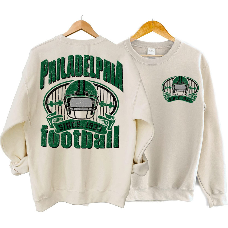 Philadelphia Football fans Sweatshirt  Vintage Style Philadelphia Football Crewneck  Football Sweatshirt  Philadelphia Sweatshirt gift.jpg