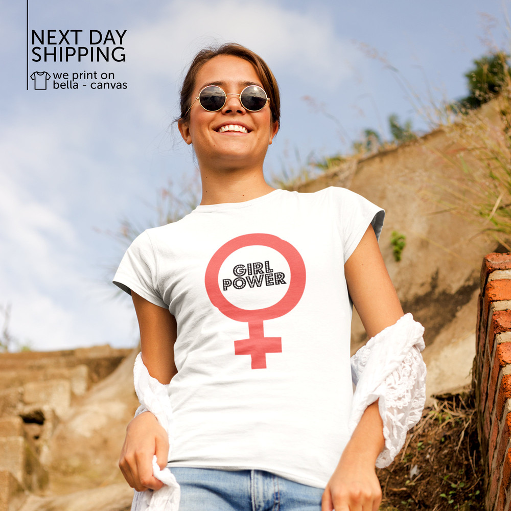 Girl power shirt feminist tshirt grl pwr statement T-shirt Girl power T-shirt MRV1975.jpg