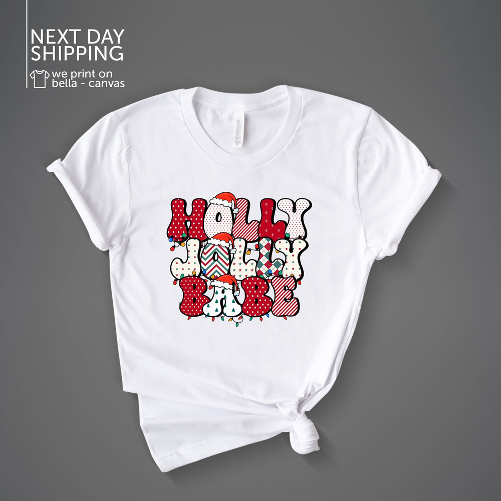 Holly Jolly Babe Shirt Christmas Holly Jolly Babe T-shirt Vintage Long Sleeve Holiday Shirt Xmas Hodie MRV2218.jpg