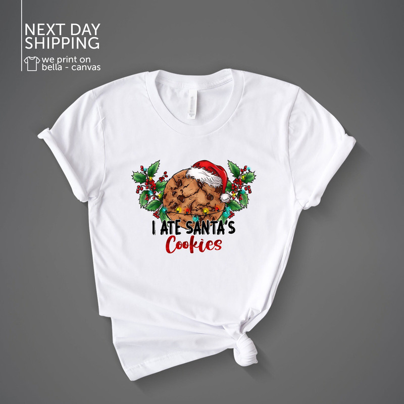 I Ate Santa's Cookie Shirt Love Santa's Cookies T-Shirt Hello Winter Tee Holiday Sweatshirt Funny Love Christmas Long Sleeve MRV2298.jpg