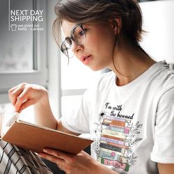 im with the banned banned books shirt banned books shirt unisex super soft premium graphic shirt reading shirt librarian