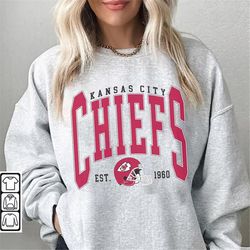 vintage kansas city football sweatshirt, unisex vintage kansas city crewneck, football sweatshirt, kansas city fan gift