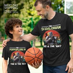 the dadalorian this is the way shirt fathers day shirt the dadalorian this is the way mens fun gift novelty shirt poppop