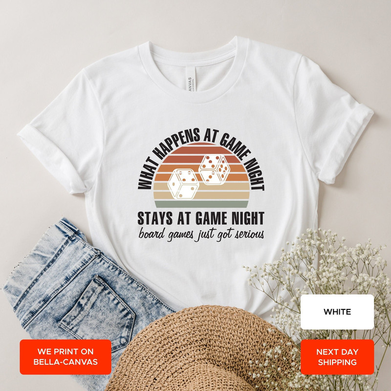 What Happens At Game Night, Family Game Time Shirt, Drinking Shirt, Board Game Lover, Boardgame Shirt, Gamer Shirt, Boardgame Gift, AY71.jpg