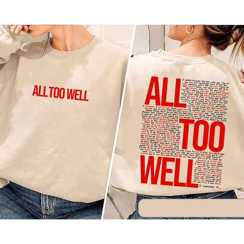 All Too Well Sweatshirt or Hoodie Two Side Printed, Taylr Vintage Shirt Taylr's Version T-Shirt, Taylor Merch, Swiftie Merch, Gift For Fan..jpg