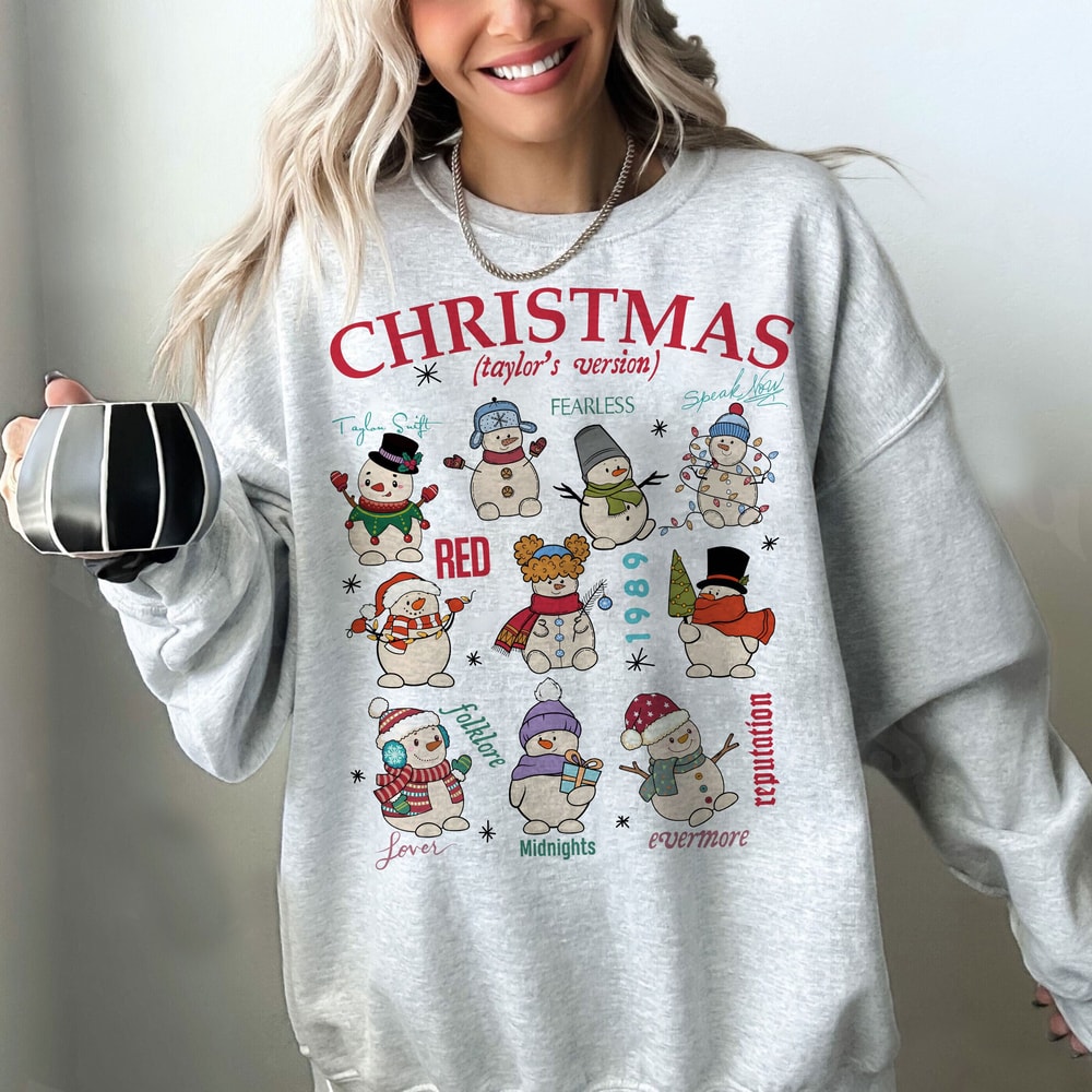 Merry Swiftmas Sweatshirt, Christmas Taylor's Version Tee, Have A Merry Swiftmas Sweatshirt, TS Fan Gift, Swiftmas Shirt, Gift for Swifties.jpg