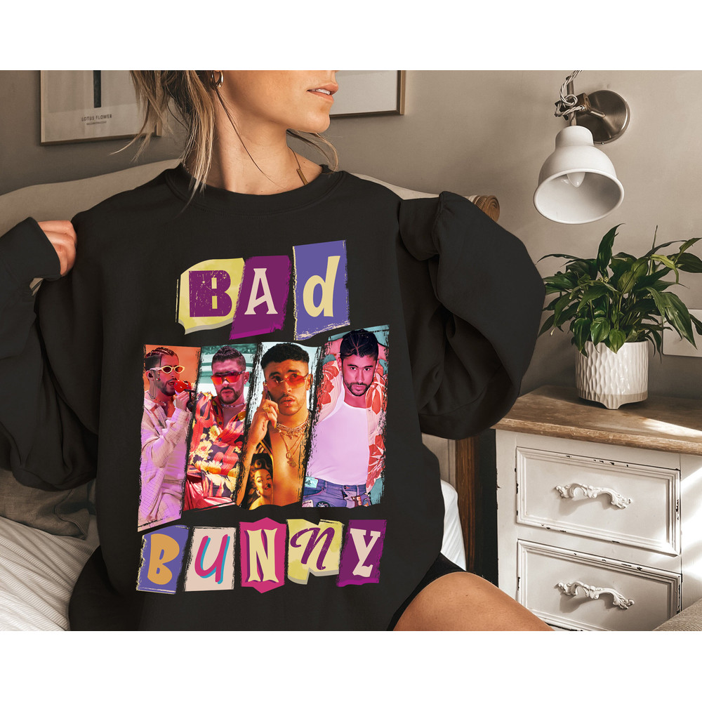 Vintage 90s Grapic Tee Unisex Bad Bunny , Limited BAD BUNNY Shirt, Tshirt Bootleg horror Bad Bunny Shirt, Bad Bunny Crewneck.jpg