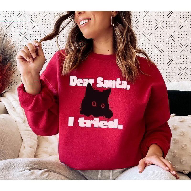 Dear Santa Kitty Cat Christmas Sweatshirt, Funny Gift for Cat Lover.jpg