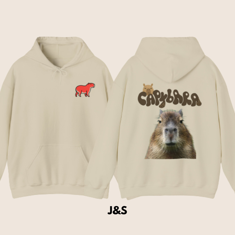 Capybara Hoodie 8 Colors Available Unisex Men's Women's Hoodie Size S - 5XL.jpg