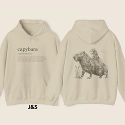 capybara rodent hoodie 6 colors available unisex men's women's hoodie size s 5xl