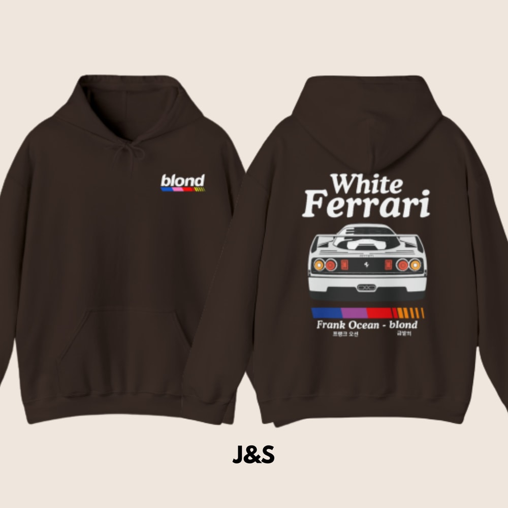 Frank Ocean White Ferrari Hoodie 8 Colors Available Unisex Men's Women's Hoodie Size S - 5XL.jpg