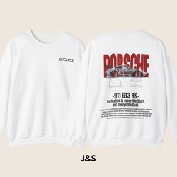 porsche 911 gt3 rs crewneck sweatshirt 6 colors available unisex men's women's sweatshirt size s 5xl 1