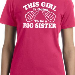 funny shirt women - this girl is going to be a big sister womens shirts - mother gift - daughter gift - birthday gift f