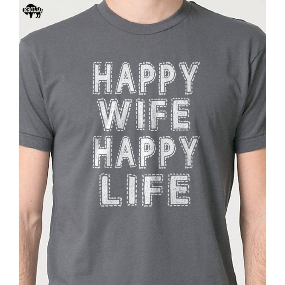 Gift for Husband Happy Wife Happy Life Shirt Fathers Day Gift - Funny Shirt Men - Husband Shirt - Wife to Husband Gift - Funny Tshirt.jpg