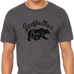 godfather bear shirt funny shirt men - fathers gift for godfather - husband gift - father shirt - birthday gift - anni