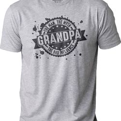 grandpa t-shirt  grandpa the man the myth the bad influence shirt  funny shirt men - fathers day gift - grandpa the bad