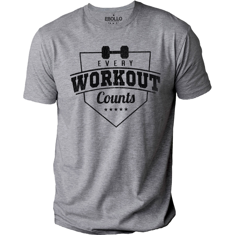 GYM Shirt Every Workout Counts Fathers Day Gift - Funny Shirt Men - Husband Gift - Dad TShirt - Uncle Gift - Graphic T-Shirt.jpg