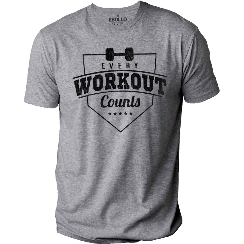 GYM Shirt Every Workout Counts Fathers Day Gift - Funny Shirt Men - Husband Gift - Dad TShirt - Uncle Gift - Graphic T-Shirt.jpg