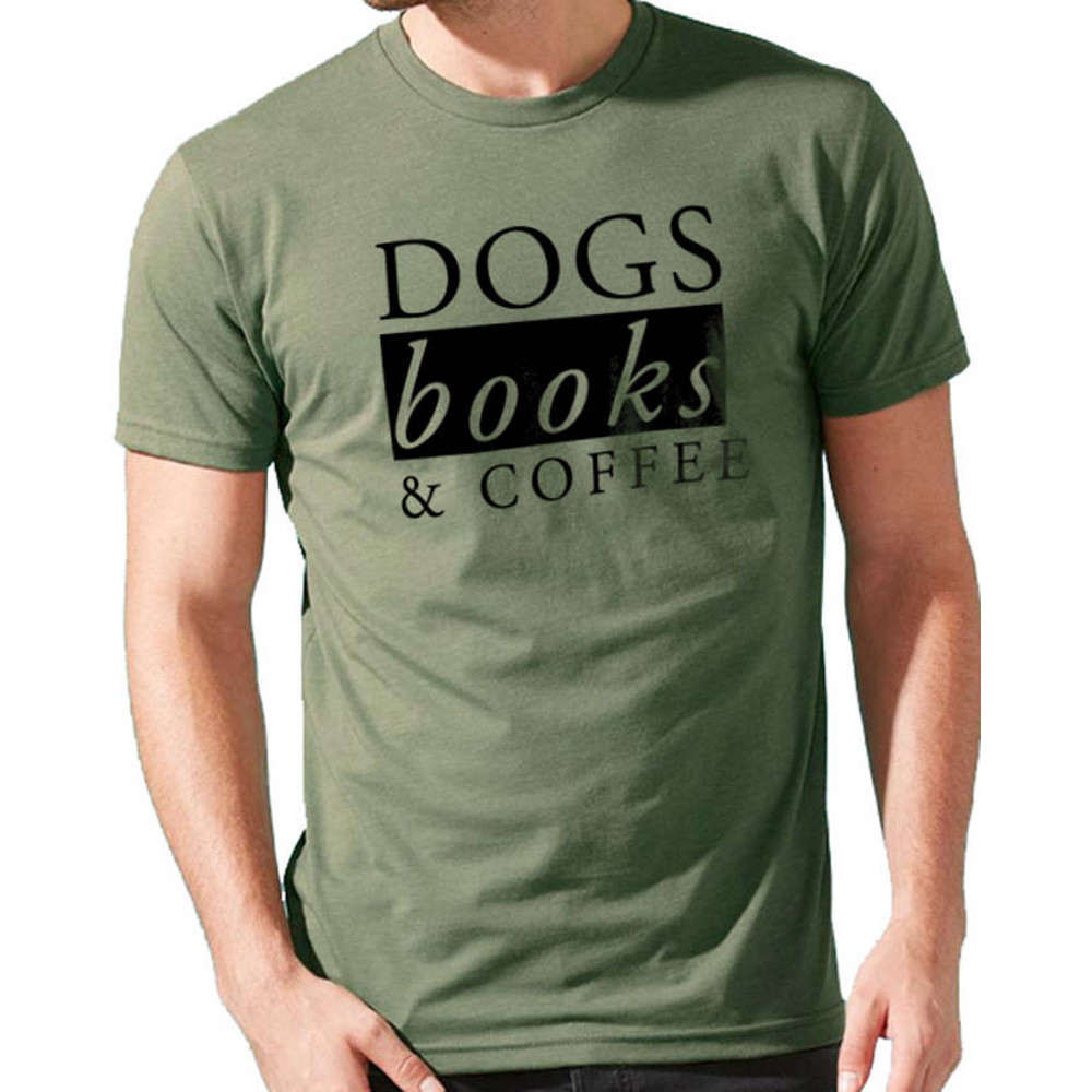 Husband Gift - Coffee Shirt - Books Lover Shirt Funny Shirt Men - Dogs Books & Coffee Mens TShirt - Fathers Day Gift, Coffee Lover.jpg