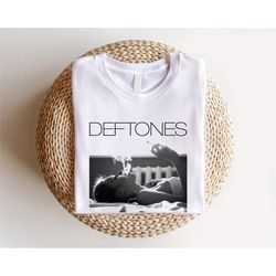 deftones band smoking t shirt, deftones around the fur t-shirt, deftones music song lovers shirt, around the fur albums