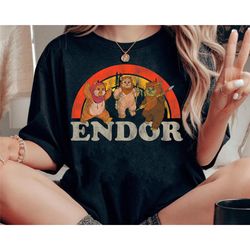 vintage disney star wars shirt | return of the jedi cute ewoks endor t-shirt | galaxy's edge trip tee | star wars celebr