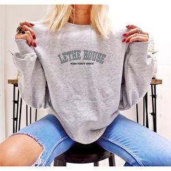 lethe house embroidered sweatshirt | ninth house hell bent alex stern darlington dawes leah bardugo yale secret society