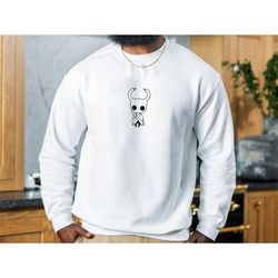hollow knight gaming sweatshirt | hornet silksong simple line art gamer hoodie t-shirt team cherry switch gift for gamer