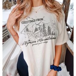 acotar comfort colors shirt | illyrian mountains cabin, velaris night court, rhysand feyre licensed sjm universe merch b