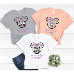 disney with my bestie shirt, disney shirt, minnie shirt, daisy duck shirt, disney vacation shirt, disney matching shirt,
