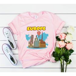europe t-shirt, europe travel gifts, rome tee, italy gift, france paris shirt, amsterdam gifts - super soft and comforta