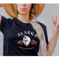 alaska shirt, the last frontier, polar bear tee, alaska wildlife bear shirt, alaska gift shirt - t-shirt super soft and