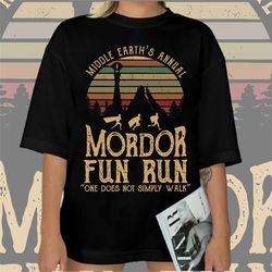 mordor fun run shirt, middle earth's annual m.ordor fun run shirt, lo.rd of the r.ings tshirt, lord tee