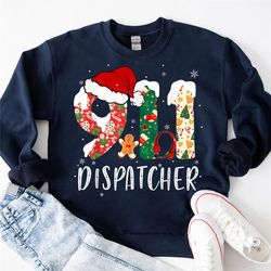 911 dispatcher christmas shirt , christmas emergency dispatcher shirt, 911 dispatcher gift, christmas shirt