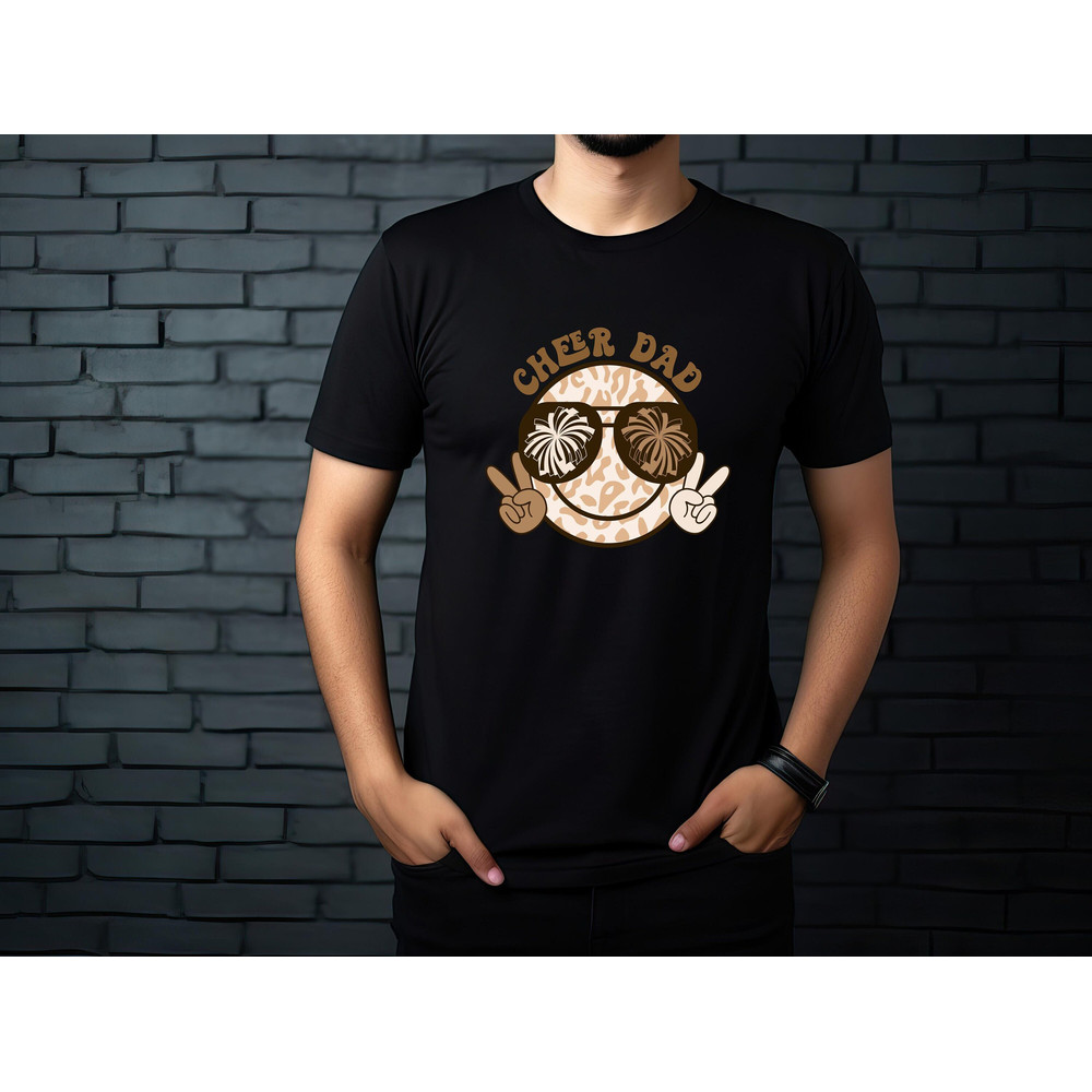 Cheer dad shirt,father birthday gift,gift shirt for cheerful father,cheer sporty dad shirt,football loving dad shirt,funny dad shirt.jpg