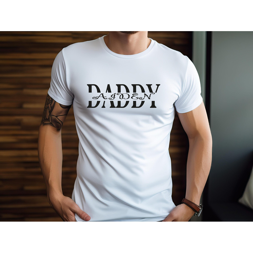 Daddy shirt,Dad shirt personalized with children's names ,dad t-shirt ,Father's Day Gift ,Father's Day gifts ,personalized father t-shirt.jpg