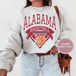 alabama sweatshirt  alabama basketball sweatshirt  tuscaloosa alabama crewneck  retro alabama sweatshirt  college basket