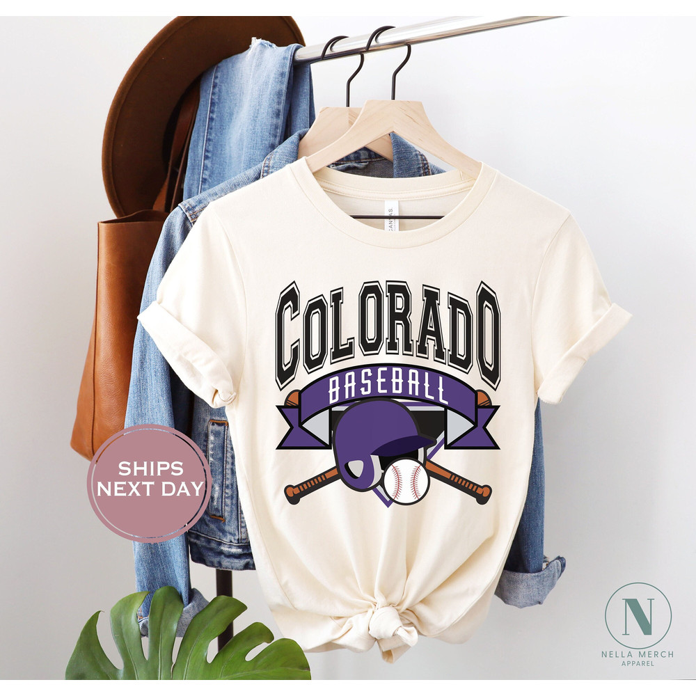 Colorado Baseball Shirt, Retro Colorado Baseball, Throwback Colorado T-shirt, Colorado Shirt, Vintage Colorado, Baseball Mom Tee.jpg