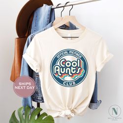 cool aunt club shirt groovy auntie shirt retro aunt shirt new aunt shirt gift for aunt shirt retro shirt for aunt