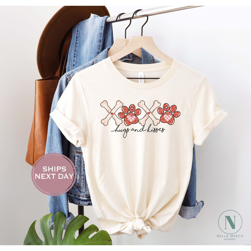 Dog Valentines Shirt - Hugs and Kisses Shirt - Xoxo Dog Shirt - Pet Owner Valentines Gift - My Dog is My Valentines T-shirt.jpg