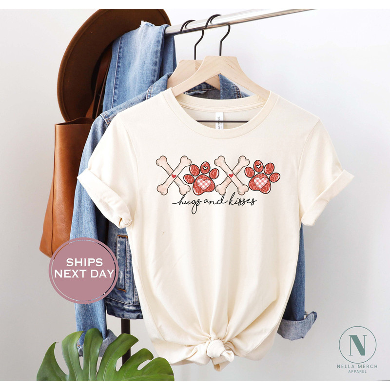 Dog Valentines Shirt - Hugs and Kisses Shirt - Xoxo Dog Shirt - Pet Owner Valentines Gift - My Dog is My Valentines T-shirt.jpg