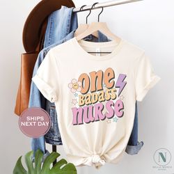 nurse shirt, badass nurse shirt, nurse gift, registered nurse tee, nurse graduation, future nurse shirt, retro nurse shi