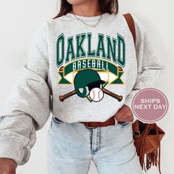 oakland sweatshirt, oakland baseball sweatshirt, retro oakland baseball, vintage oakland sweatshirt, oakland crewneck