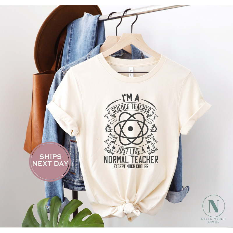 Science Teacher Shirt - Science is Like Magic Shirt - Teacher Gifts Ideas - Back To School Shirt - Vintage Natural Tee 1.jpg