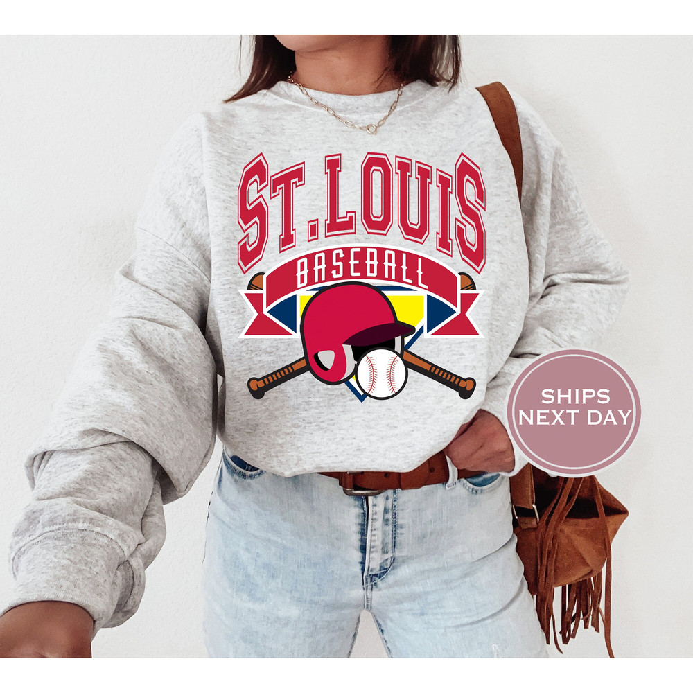 St Louis Sweatshirt, St Louis Baseball Sweatshirt, Retro Saint Louis Baseball, Vintage Saint Louis Sweatshirt, St Louis Crewneck.jpg