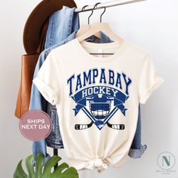 tampa bay hockey shirt, retro tampa bay ice hockey, throwback tampa bay hockey tshirt, tampa bay shirt, tampa bay shirt