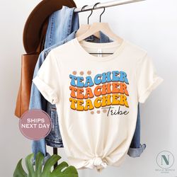 teacher shirt, teacher tribe shirt, teach inspire, teacher appreciation tee, back to school shirt, retro teacher shirt,