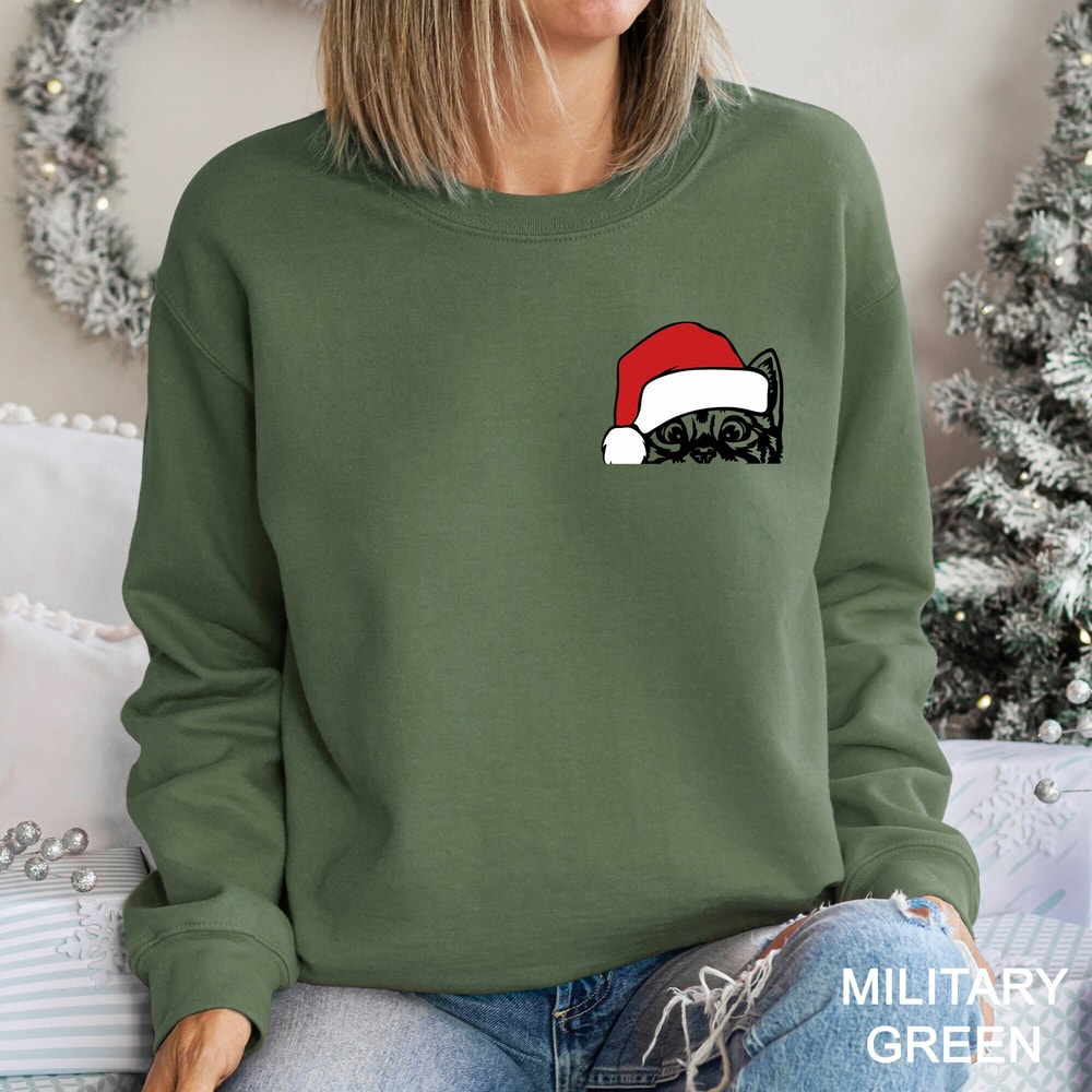 Christmas Cat Shirt, Funny Christmas Shirt, Christmas Family Shirts, Christmas Cat Sweatshirt, Christmas Shirt, Xmas Cat Shirt, CR-0246.jpg
