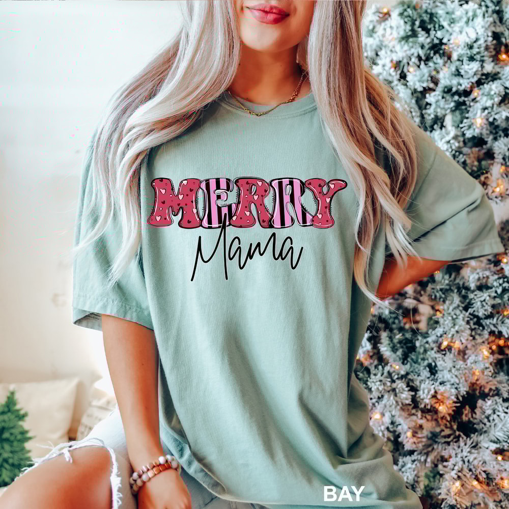 Christmas Family Shirts - Festive Matching Tees - Merry Mama Shirt - Family Costume- CR-0050.jpg