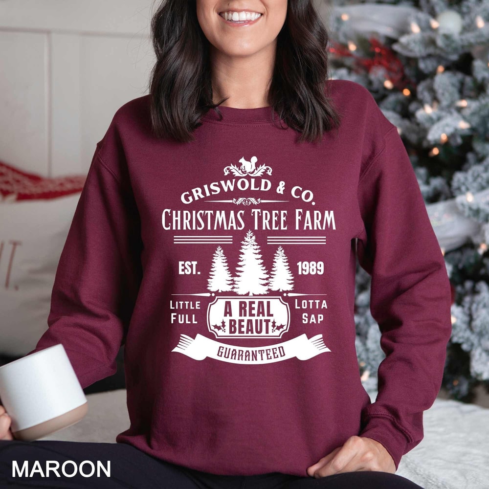 Christmas Griswold Tree Farm Sweatshirt, Christmas Sweatshirt, Retro Vintage Christmas Shirt, Christmas Vintage Sweatshirt.jpg